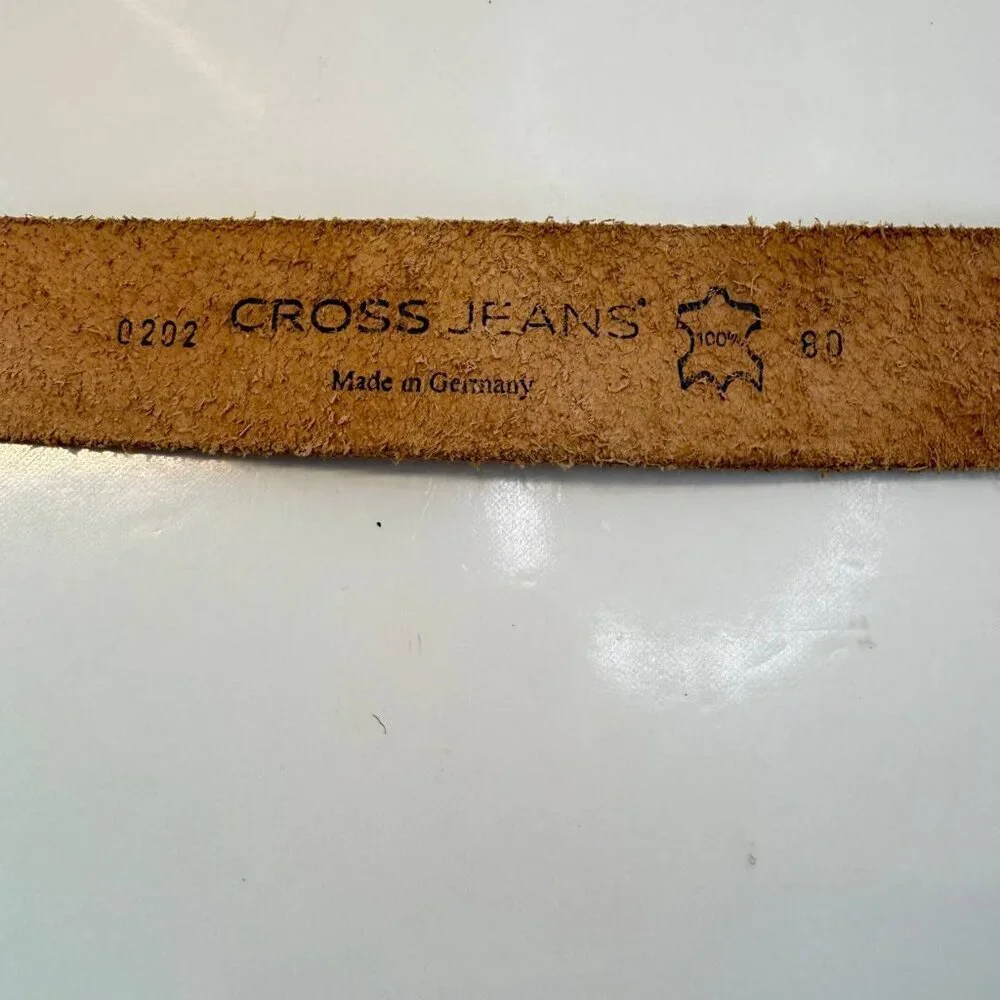 Women’s Cross Jeans Genuine Leather Belt – Size 80 / 96 cm – Made in Germany - Picture 7 of 12